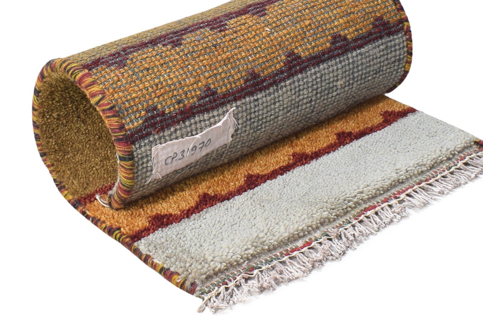 Annalise Wool Brown Rug 1' X 2' Tribal Hand Knotted Gabbeh Southwestern 7864500813973