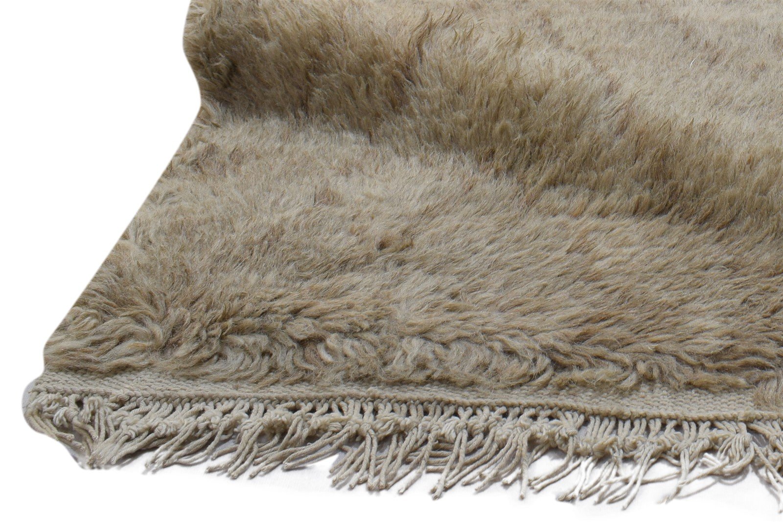 Wool Brown Rug 2' X 3' Modern Hand Knotted Moroccan Diamond Small Carpet 7860704215189