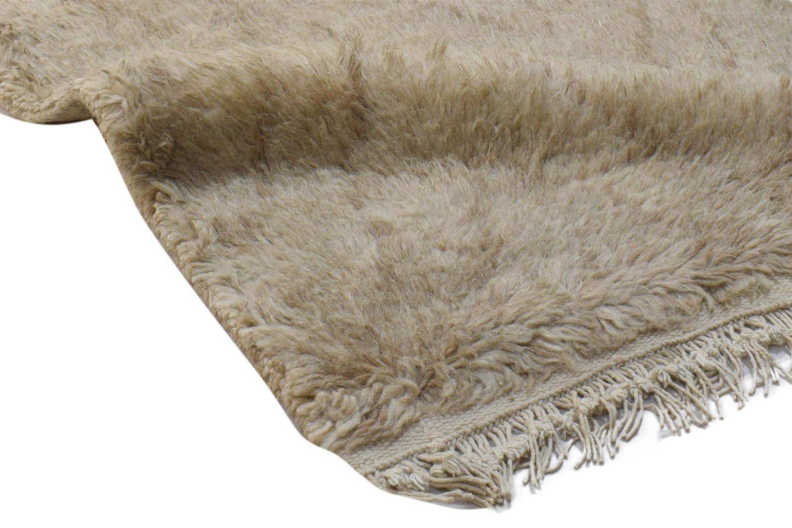 Wool Brown Rug 2' X 3' Modern Hand Knotted Moroccan Diamond Small Carpet 7860704215189