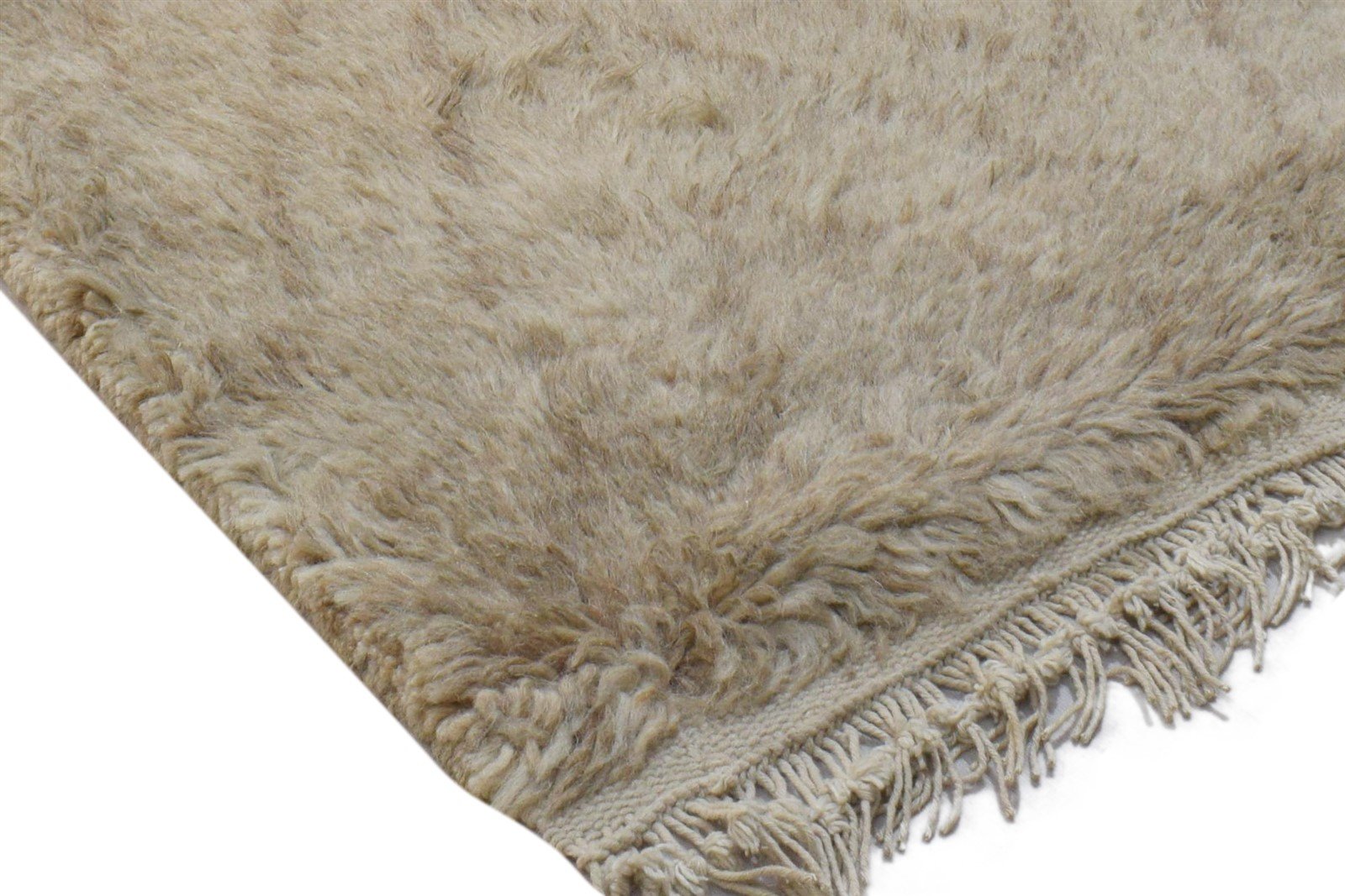 Wool Brown Rug 2' X 3' Modern Hand Knotted Moroccan Diamond Small Carpet 7860704215189