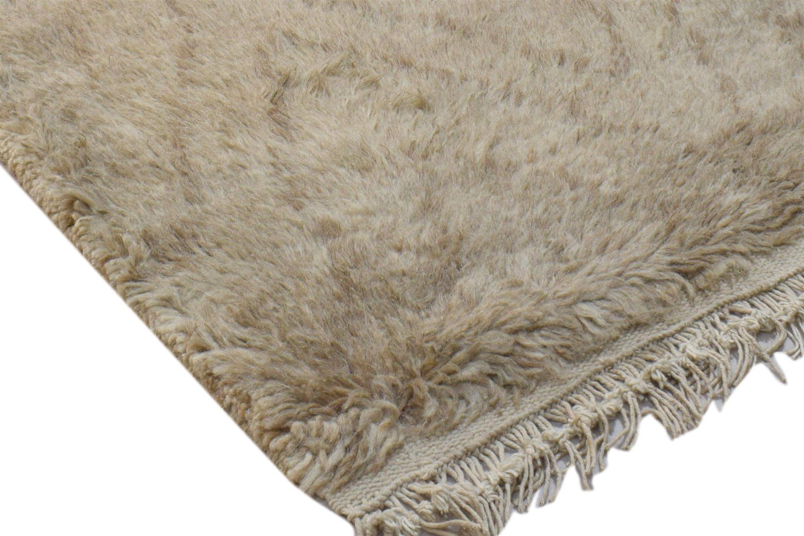 Wool Brown Rug 2' X 3' Modern Hand Knotted Moroccan Diamond Small Carpet 7860704215189