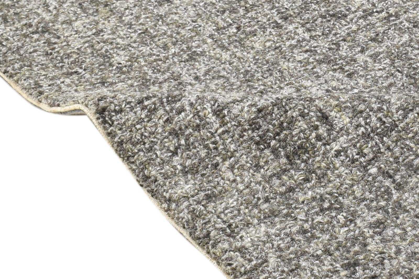 Wool Brown Rug 2' X 3' Modern Hand Tufted Scandinavian Solid Small Carpet 7864134402197