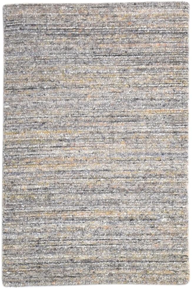 Wool Brown Rug 2' X 3' Modern Handloom Scandinavian Solid Small Carpet 7865133793429