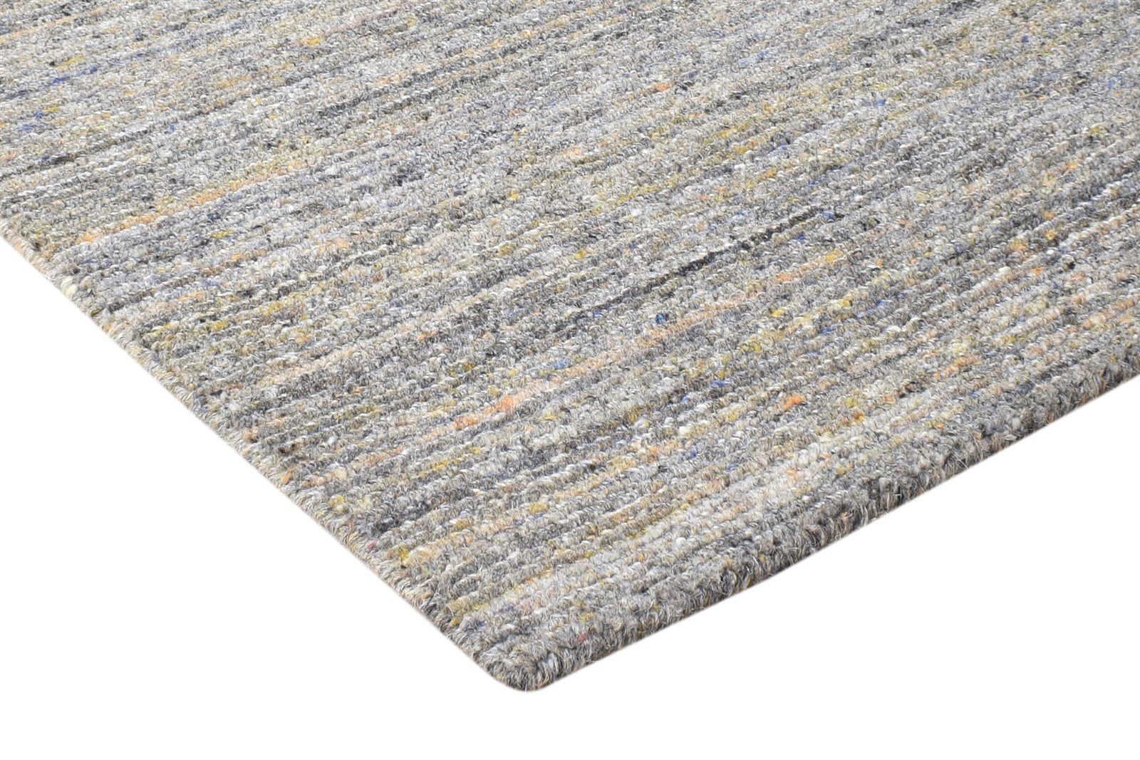 Wool Brown Rug 2' X 3' Modern Handloom Scandinavian Solid Small Carpet 7865133793429
