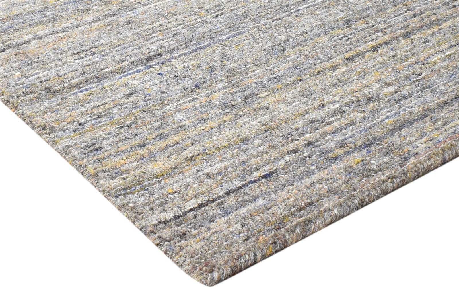 Wool Brown Rug 2' X 3' Modern Handloom Scandinavian Solid Small Carpet 7865135562901