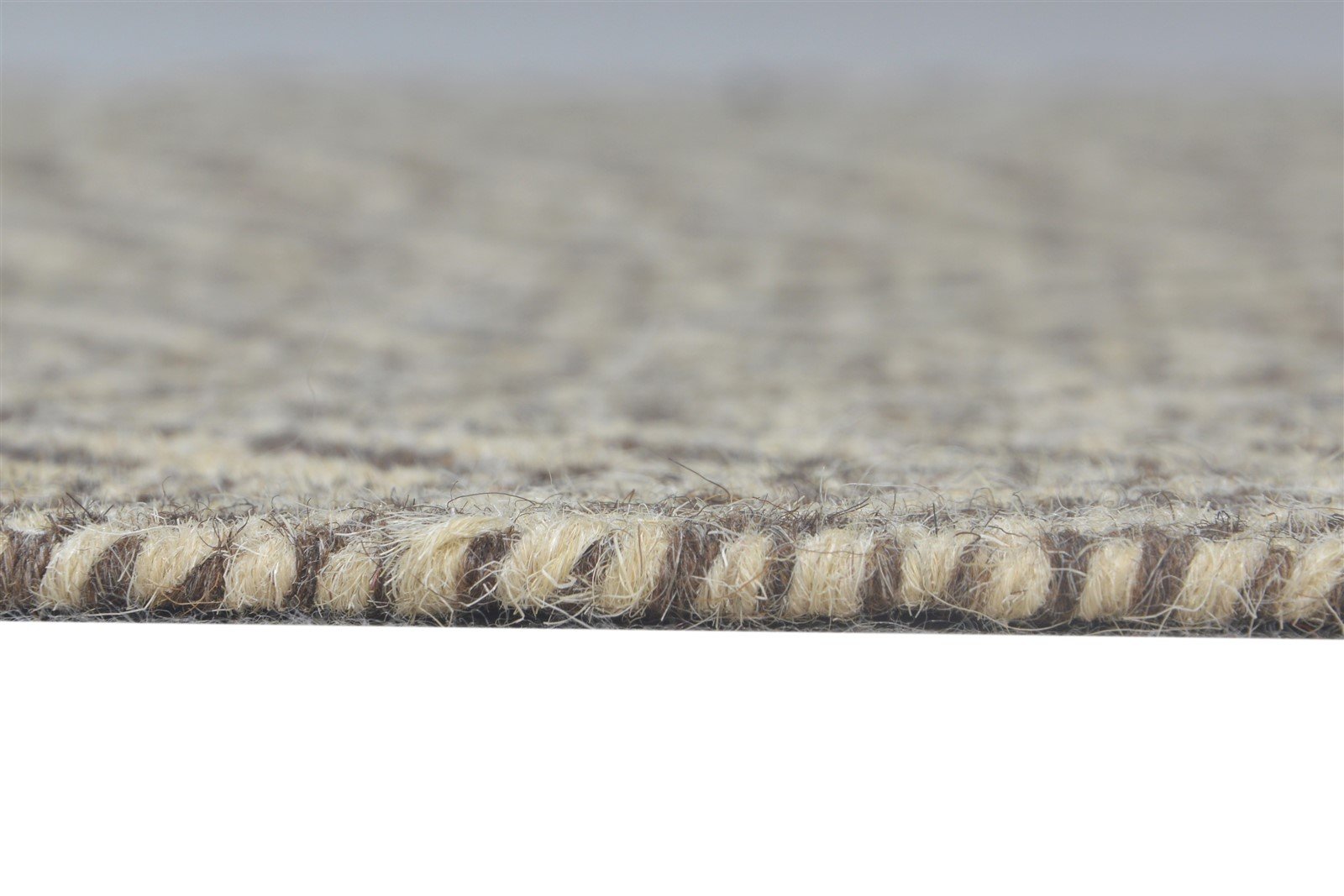 Wool Brown Rug 2' X 4' Modern Dhurrie Scandinavian Floral Small Carpet 7865186713749