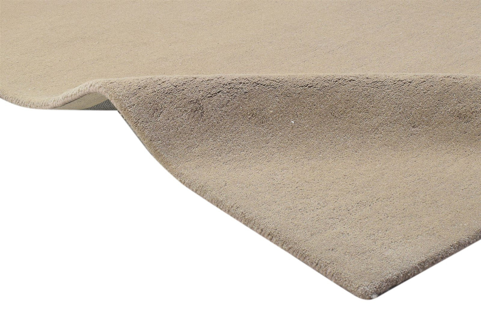 Wool Brown Rug 3' X 5' Modern Hand Tufted Scandinavian Solid Room Size Carpet 7864310235285
