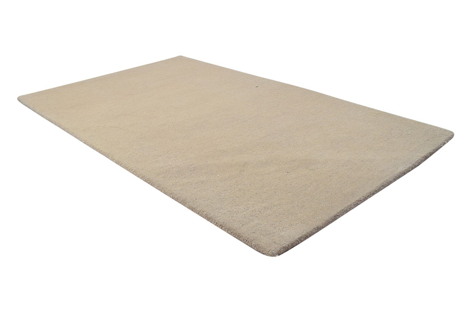 Wool Brown Rug 3' X 5' Modern Hand Tufted Scandinavian Solid Room Size Carpet 7864310235285