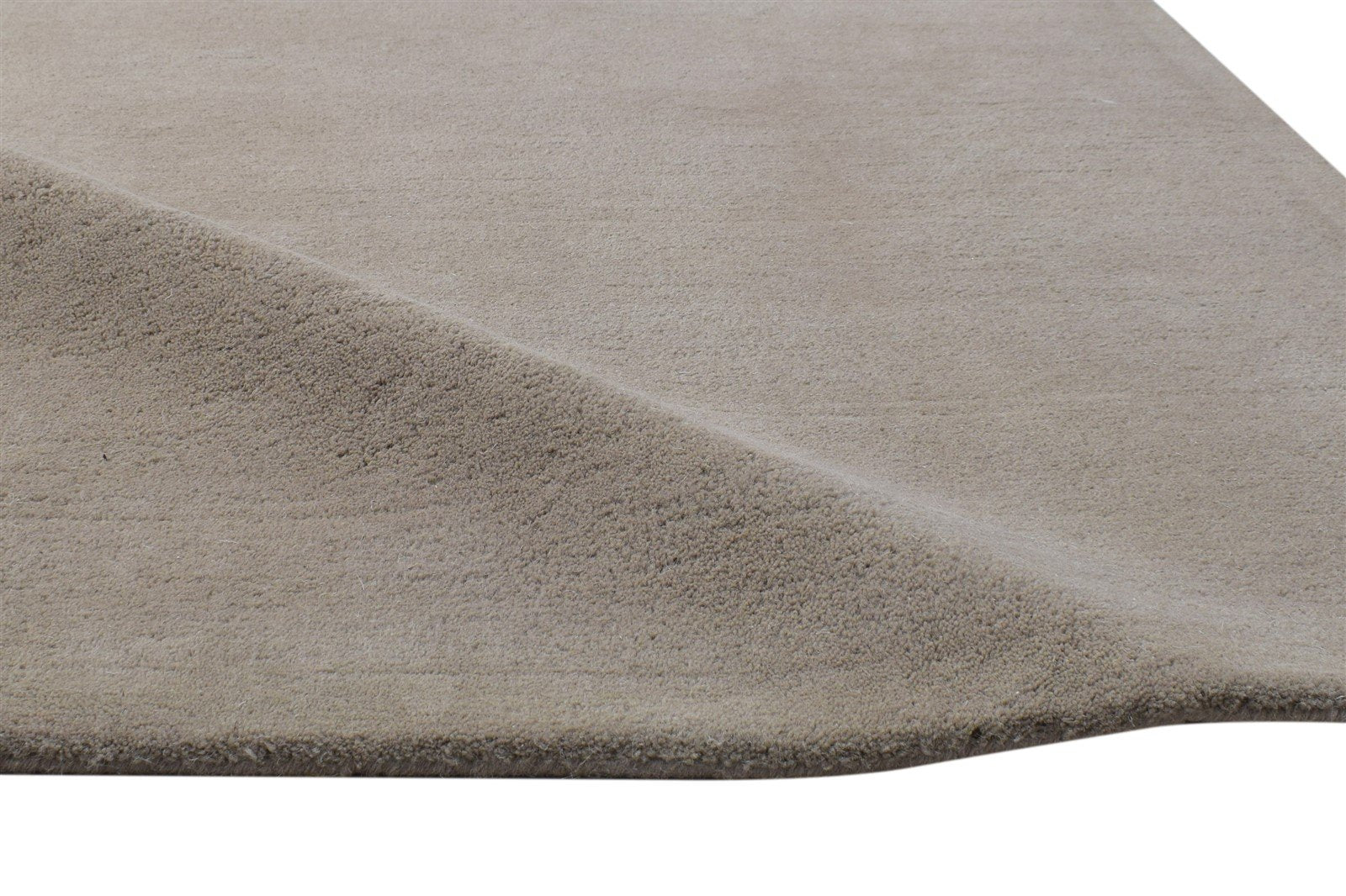 Wool Brown Rug 3' X 5' Modern Hand Tufted Scandinavian Solid Room Size Carpet 7864310726805