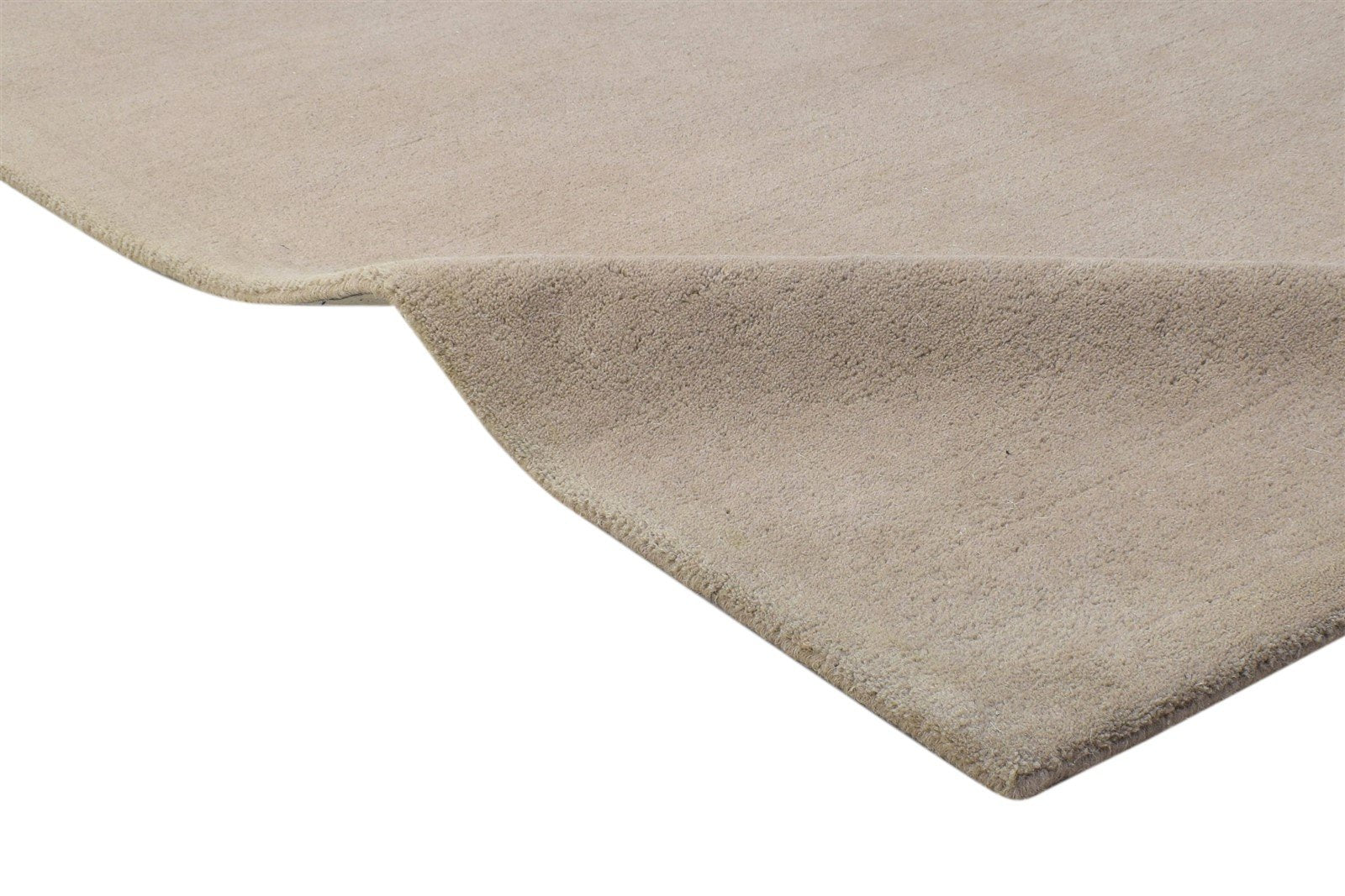 Wool Brown Rug 3' X 5' Modern Hand Tufted Scandinavian Solid Room Size Carpet 7864310726805