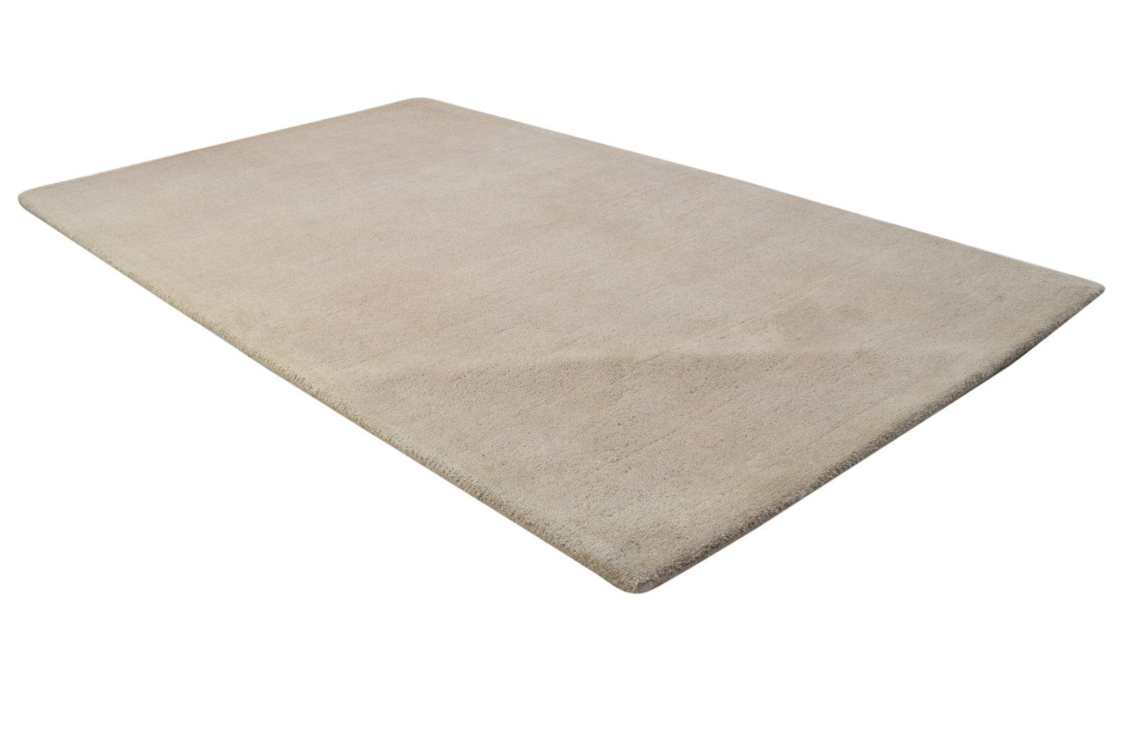 Wool Brown Rug 3' X 5' Modern Hand Tufted Scandinavian Solid Room Size Carpet 7864310726805