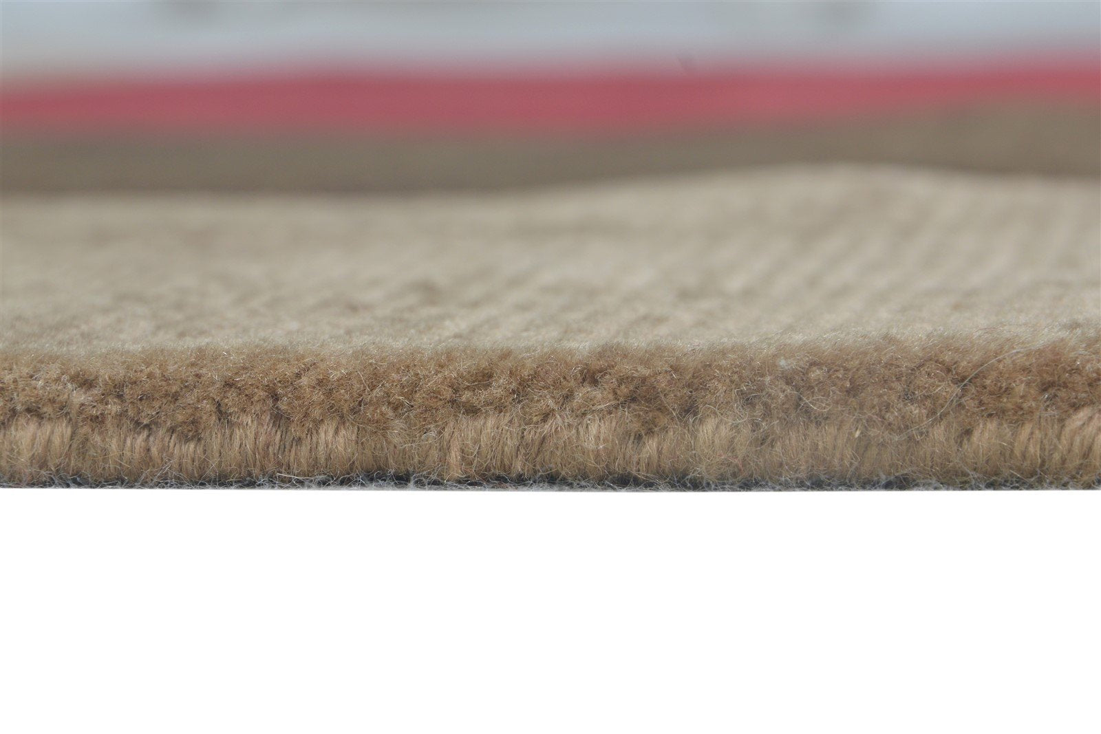 Wool Brown Rug 4X6 Modern Hand Knotted Scandinavian Abstract Room Size Carpet 7865108234389