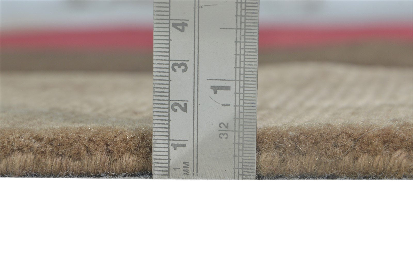 Wool Brown Rug 4X6 Modern Hand Knotted Scandinavian Abstract Room Size Carpet 7865108234389