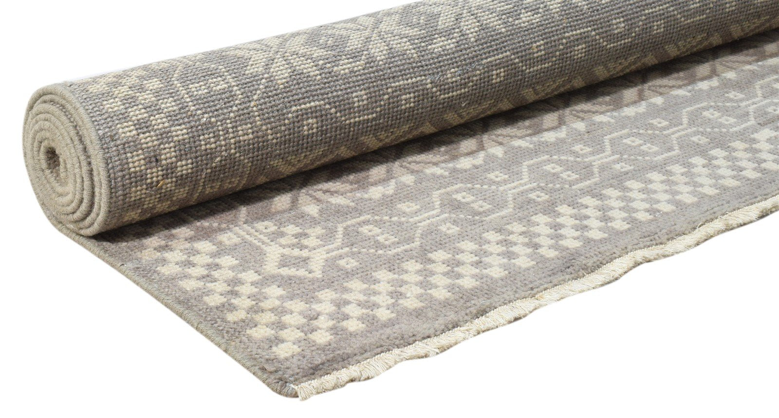 Wool Brown Rug 5' X 8' Modern Hand Knotted Scandinavian Floral Room Size Carpet 7860676722837