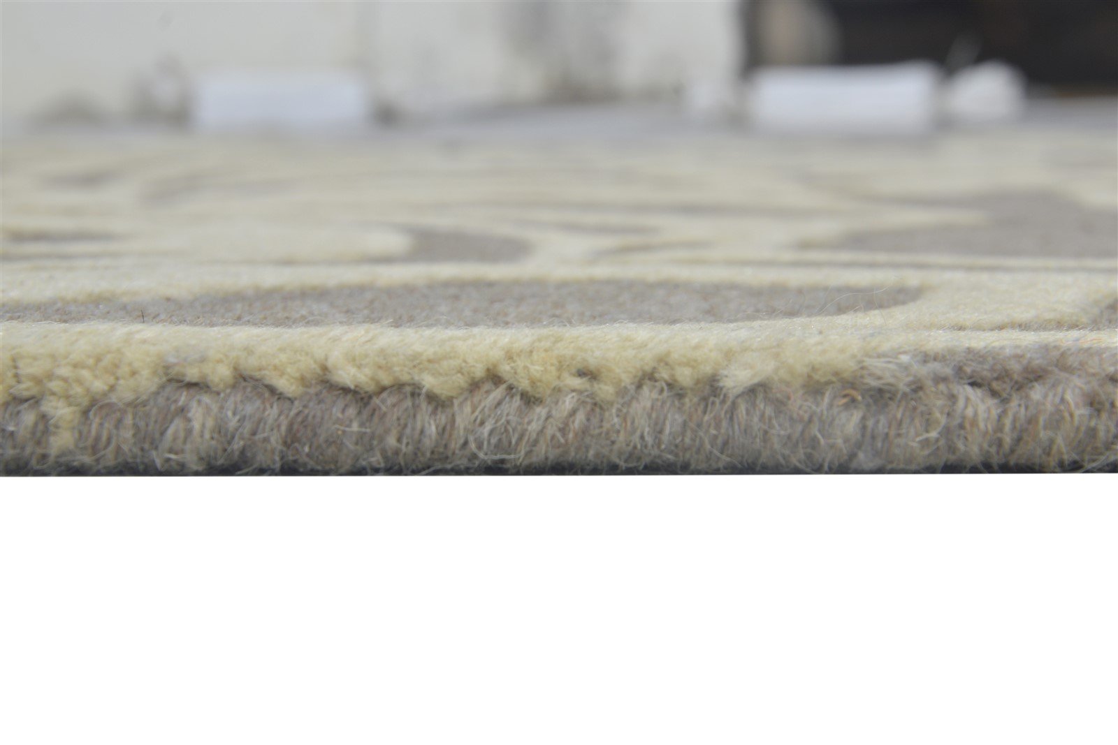 Suzie Wool Brown Rug 5' X 8' Modern Hand Tufted French Floral 7864271143061