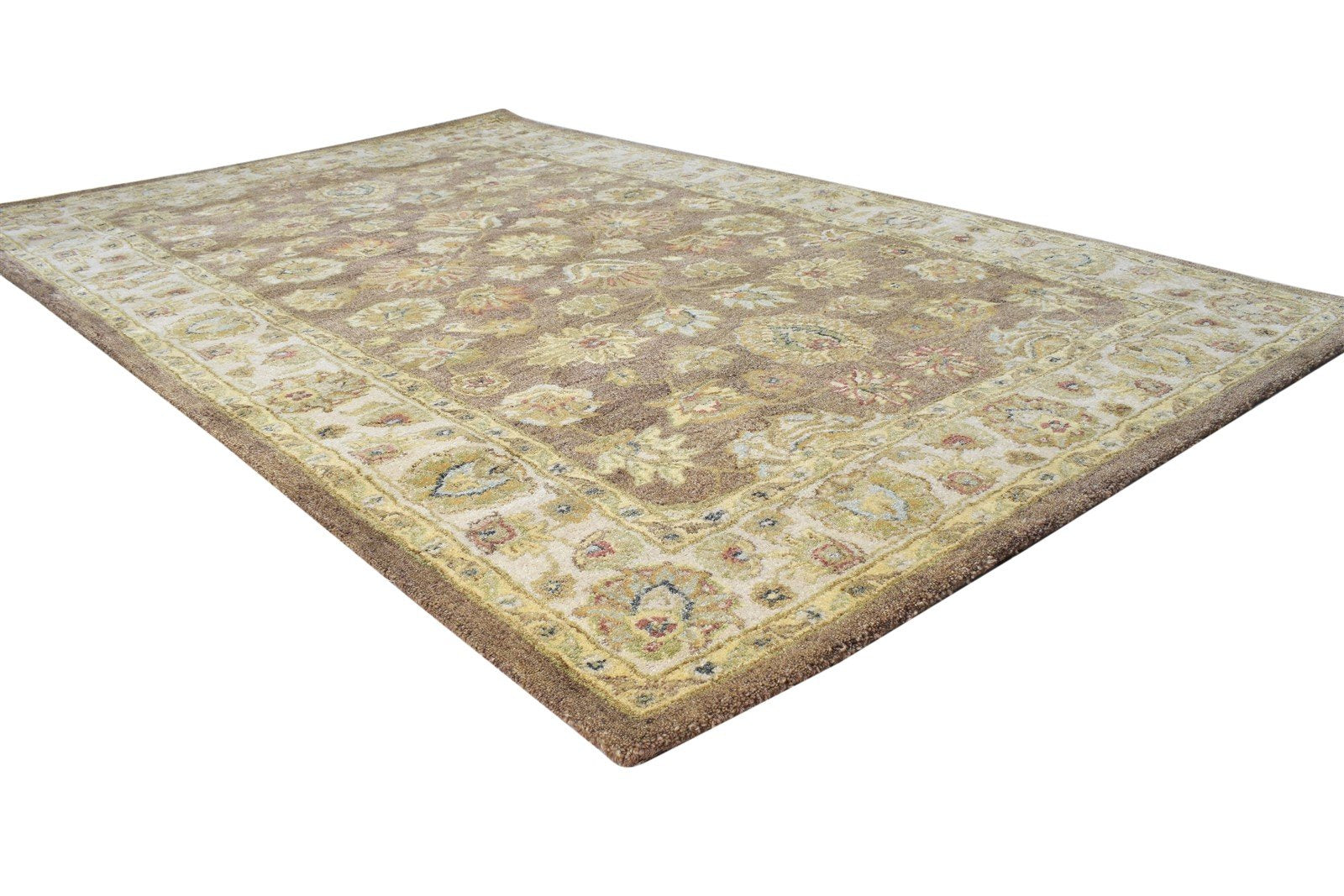 Wool Brown Rug 5' X 8' Persian Hand Tufted Oushak Oriental Room Size Carpet 7865109151893