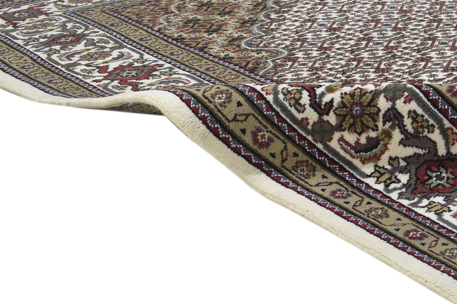 Vivie Wool Brown Rug 6' X 6' Persian Hand Knotted Bijar Oriental 7864862572693