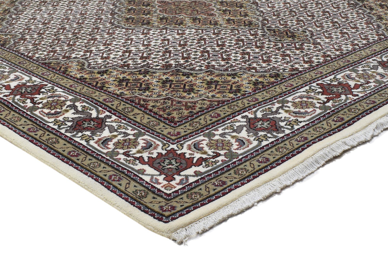 Vivie Wool Brown Rug 6' X 6' Persian Hand Knotted Bijar Oriental 7864862572693