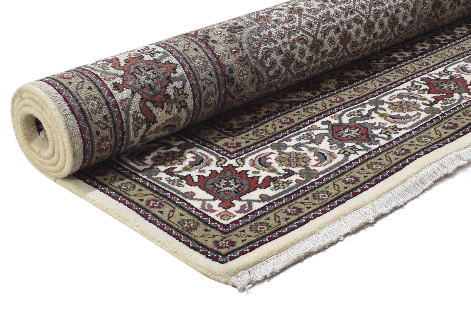 Vivie Wool Brown Rug 6' X 6' Persian Hand Knotted Bijar Oriental 7864862572693