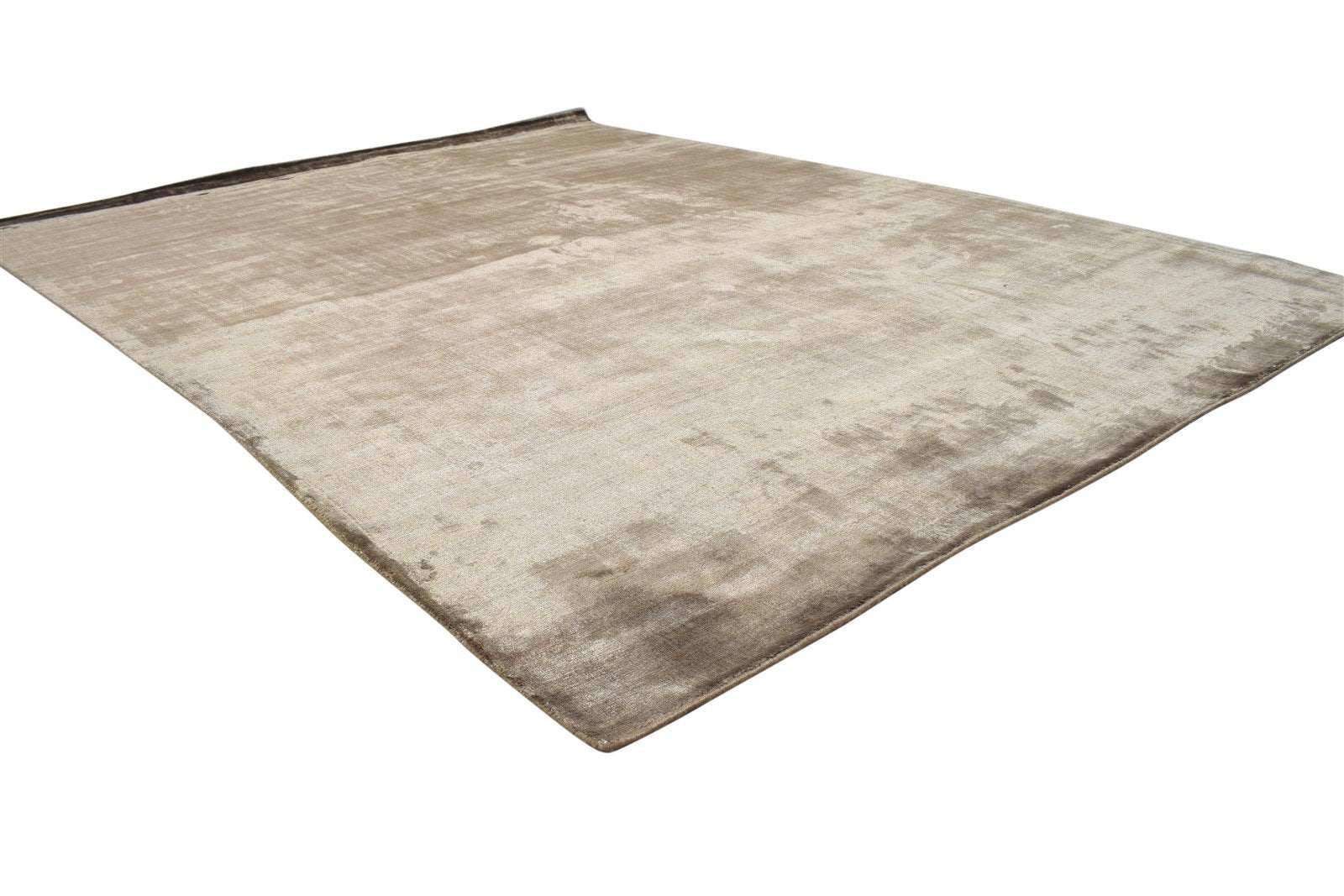 Wool Brown Rug 6' X 8' Modern Handloom Scandinavian Solid Room Size Carpet 7864359387285