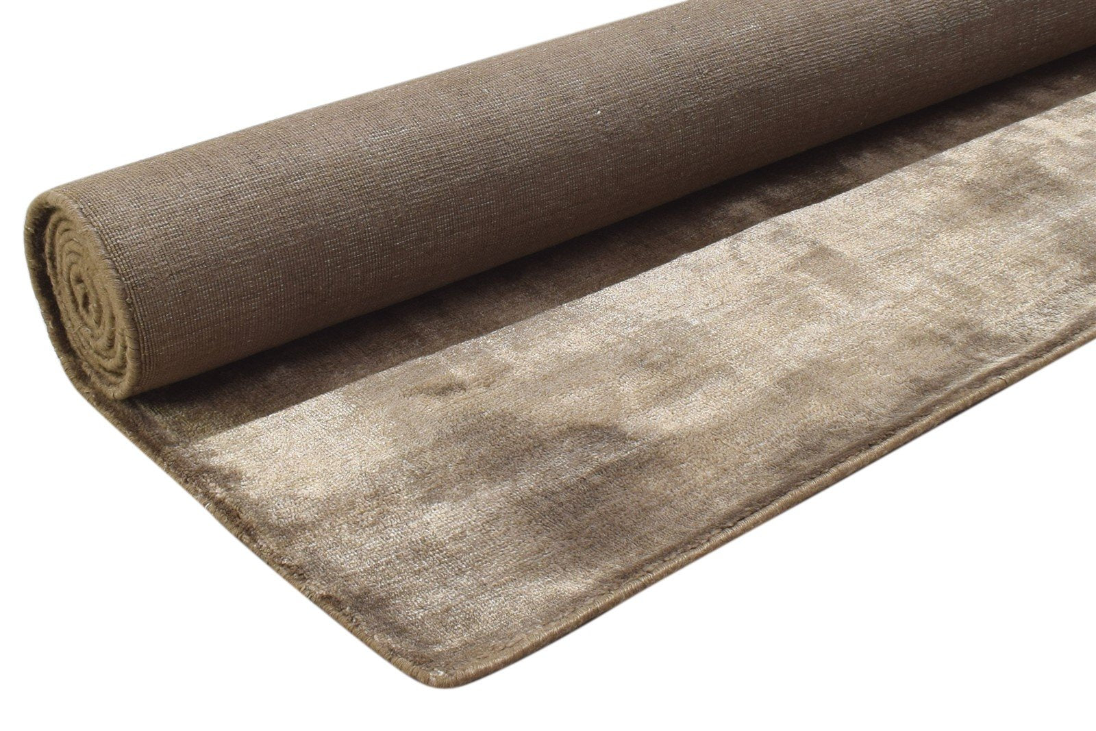Wool Brown Rug 6' X 8' Modern Handloom Scandinavian Solid Room Size Carpet 7864359387285