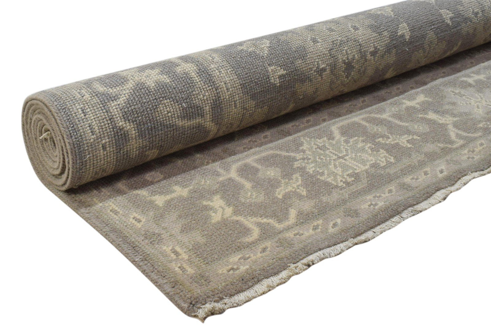 Wool Brown Rug 6' X 9' Persian Hand Knotted Oushak Oriental Room Size Carpet 7860689928341