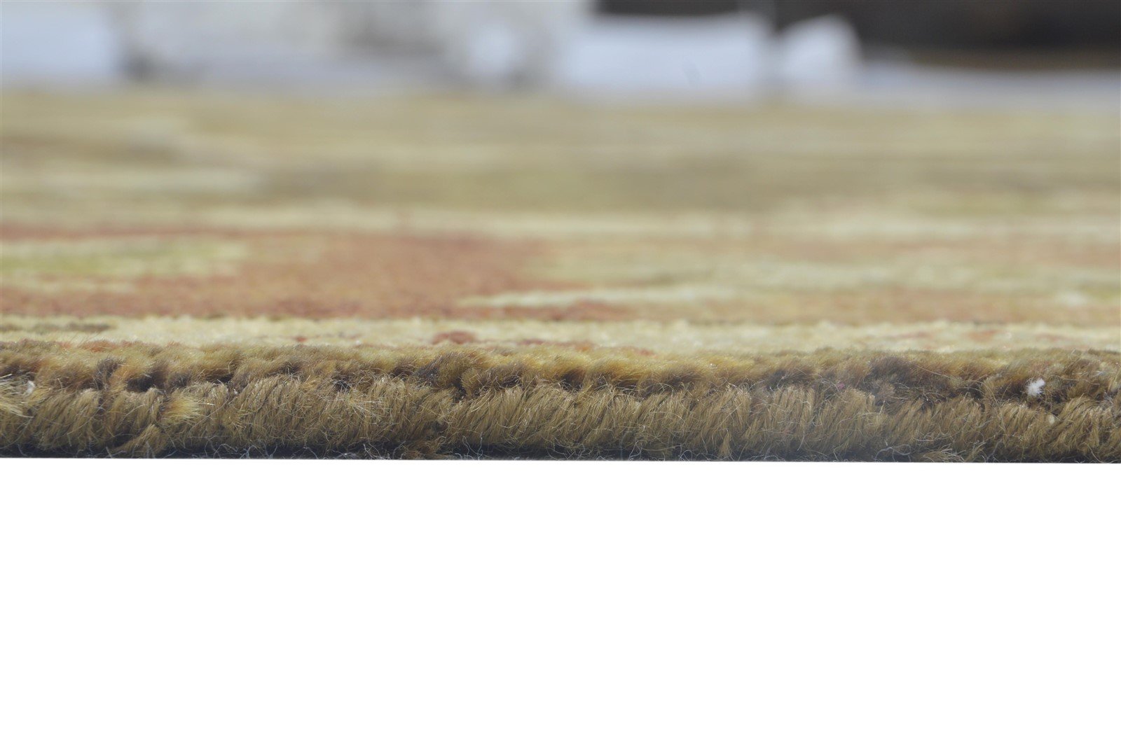 Wool Brown Rug 8' X 10' Persian Hand Knotted Agra Oriental Large Carpet 7864168054933