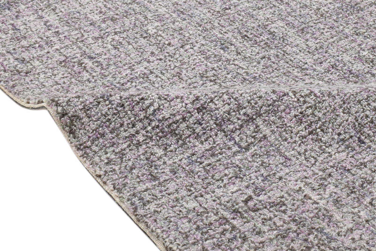Wool Charcoal Rug 2' X 3' Modern Hand Tufted Scandinavian Solid Small Carpet 7864139088021