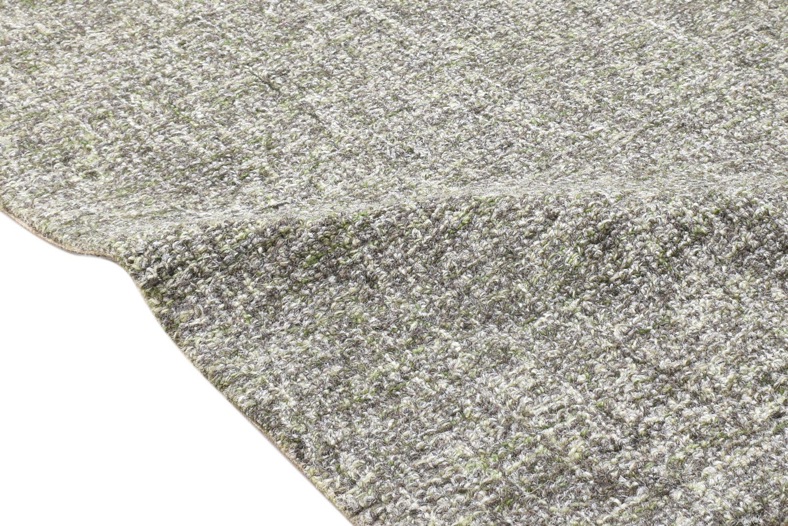 Wool Charcoal Rug 2' X 3' Modern Hand Tufted Scandinavian Solid Small Carpet 7864141742229