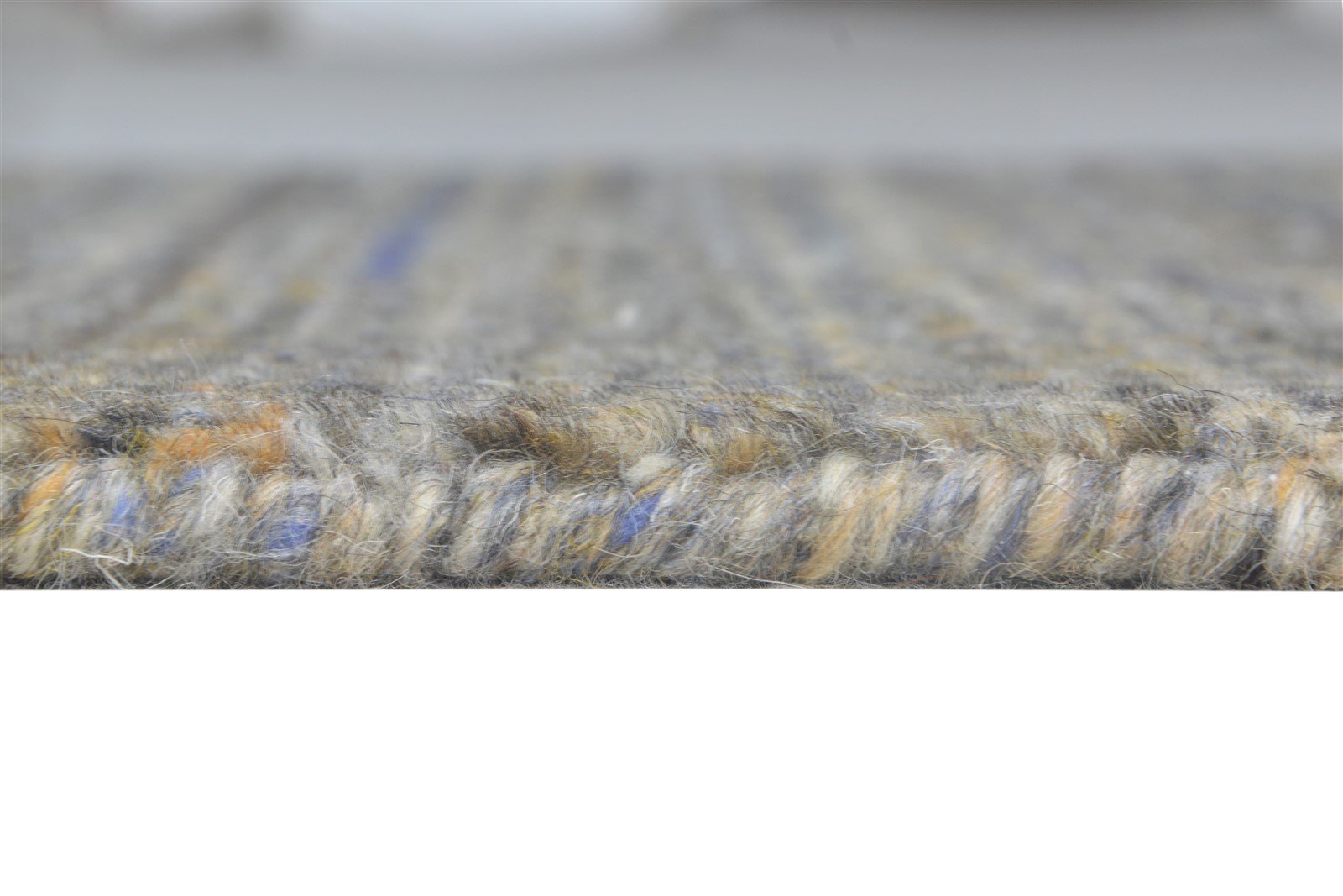 Wool Charcoal Rug 2' X 3' Modern Handloom Scandinavian Solid Small Carpet 7865138151573
