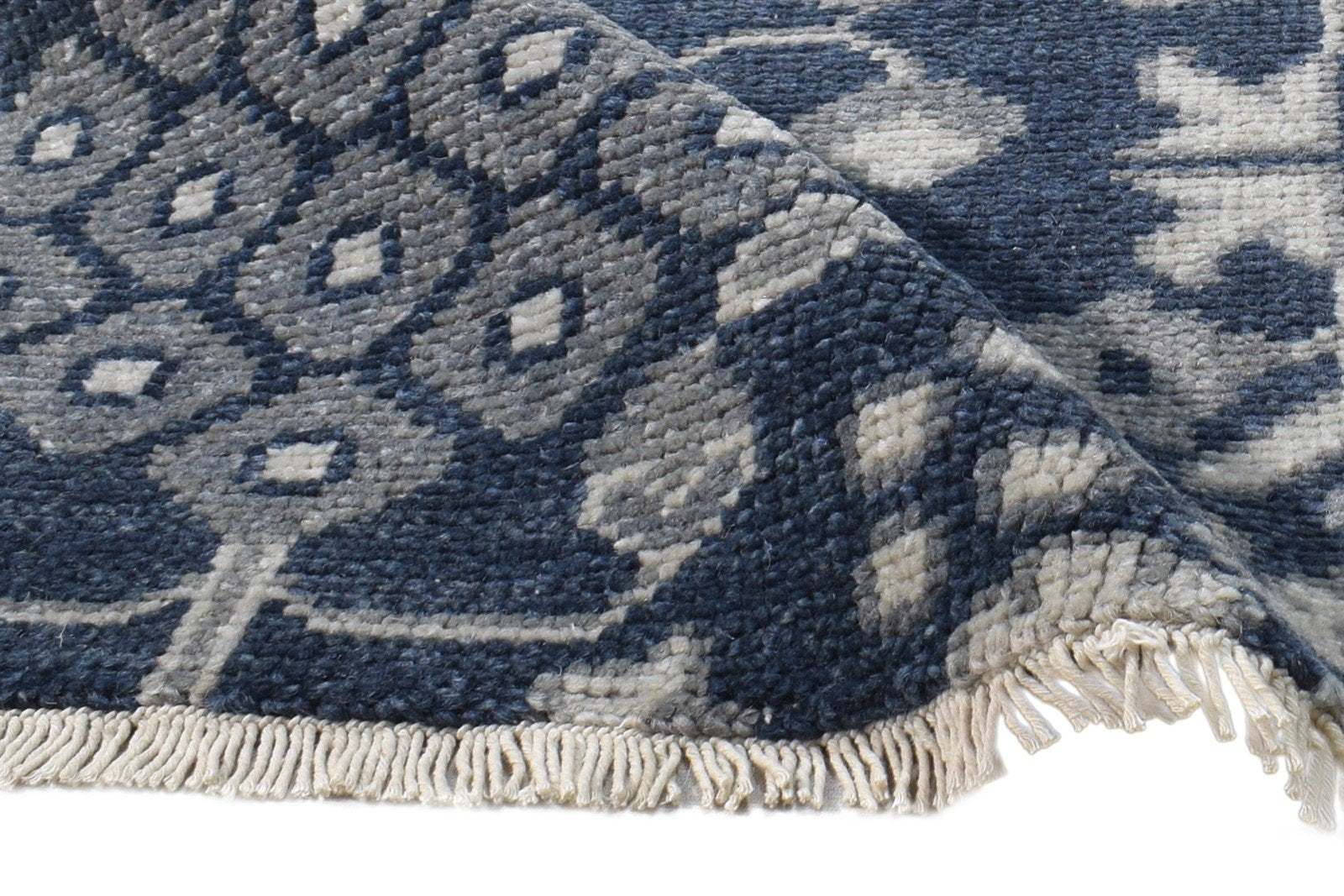 Wool Charcoal Rug 2X2 Persian Hand Knotted Sarouk-Indian Oriental Small Carpet 7865161547925