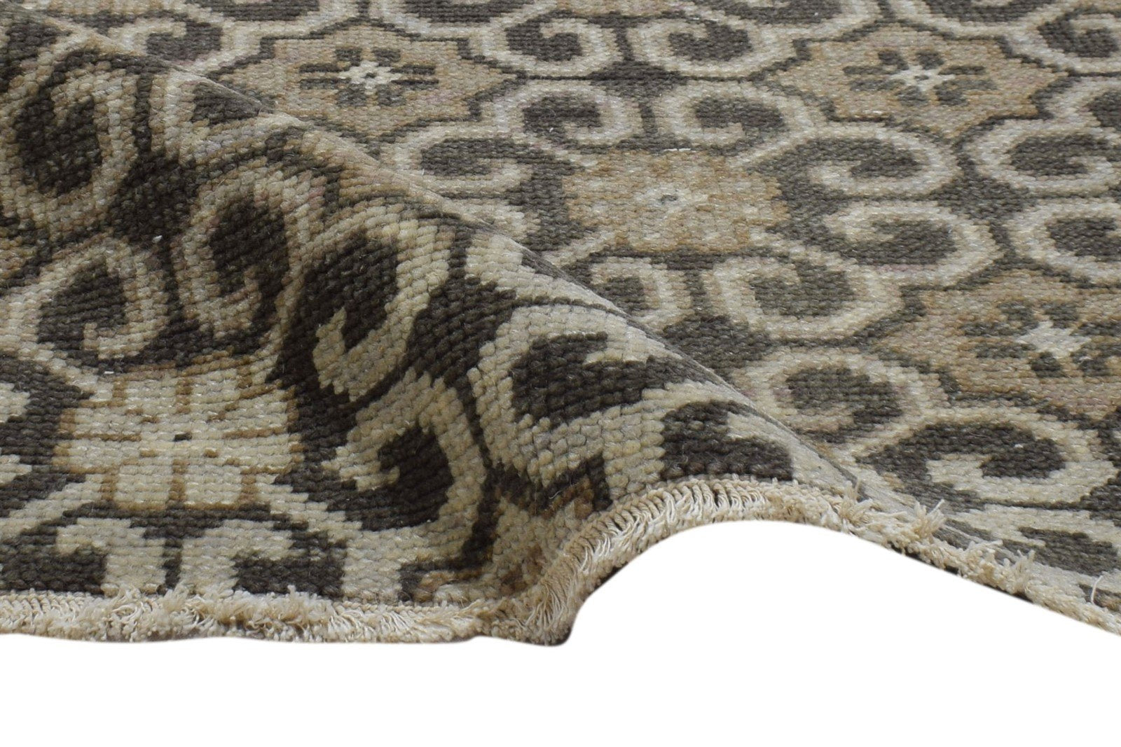 Wool Charcoal Rug 3' X 2' Persian Hand Knotted Bokhara Oriental Small Carpet 7864086003861