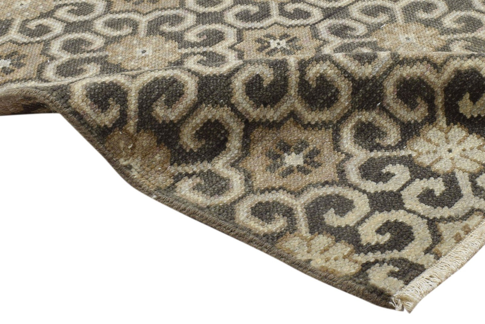 Wool Charcoal Rug 3' X 2' Persian Hand Knotted Bokhara Oriental Small Carpet 7864086003861