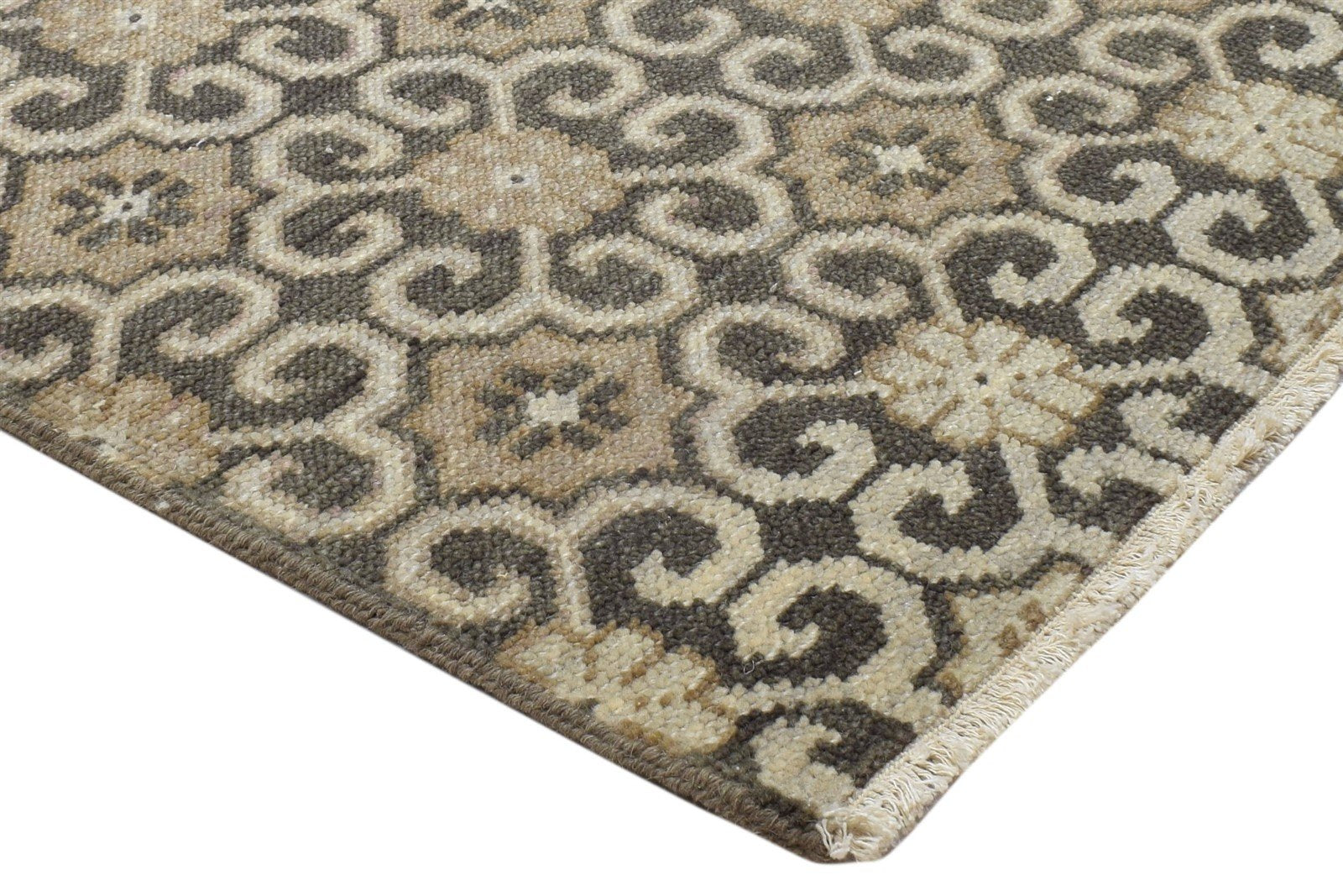 Wool Charcoal Rug 3' X 2' Persian Hand Knotted Bokhara Oriental Small Carpet 7864086003861
