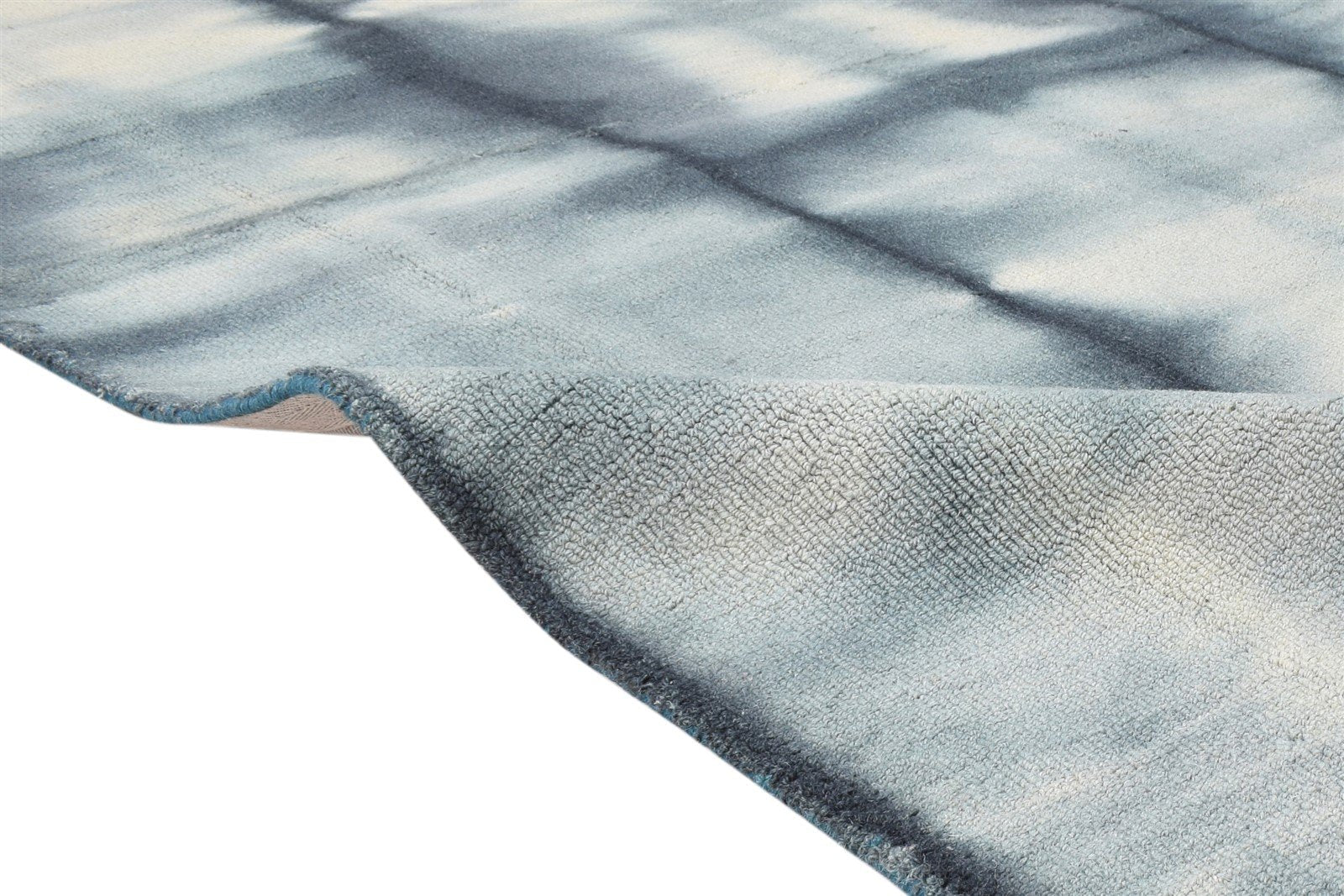 Janean Wool Charcoal Rug 5' X 8' Modern Hand Tufted Shibori Tie Dye 7865171738773