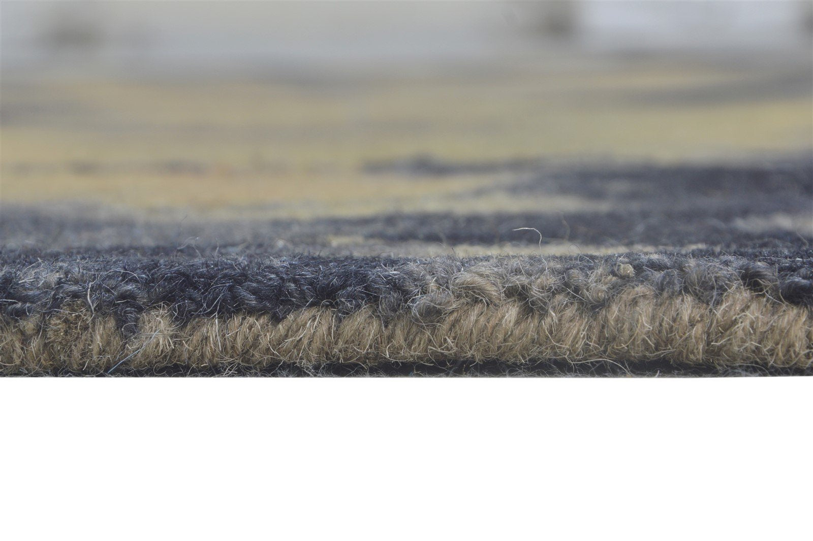 Angelia Wool Charcoal Rug 5' X 8' Modern Hand Tufted Shibori Tie Dye 7865201131669