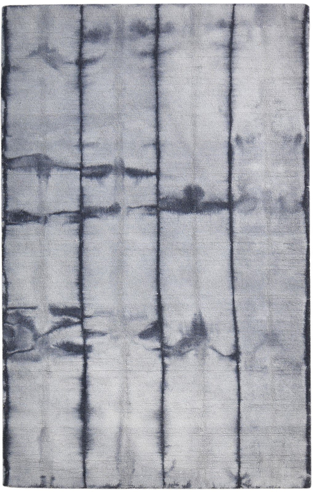 Pearline Wool Charcoal Rug 5' X 8' Modern Hand Tufted Shibori Tie Dye 7865205489813