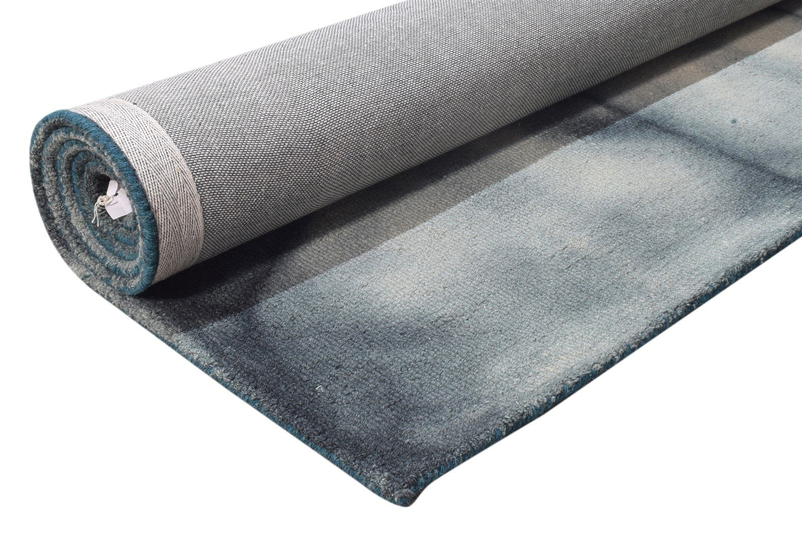 Wool Charcoal Rug 5' X 8' Modern Hand Tufted Shibori Tie Dye Room Size Carpet 7865257656469