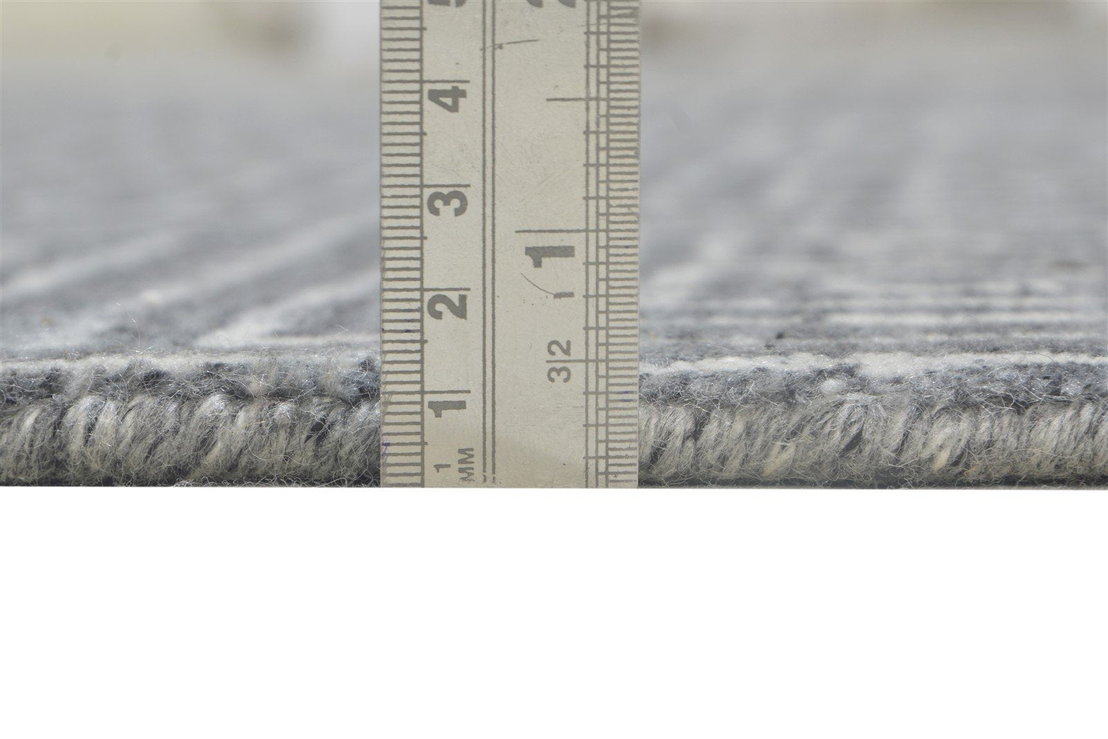 Wool Charcoal Rug 5X8 Modern Hand Knotted Scandinavian Geometric Room Size 7864513560725
