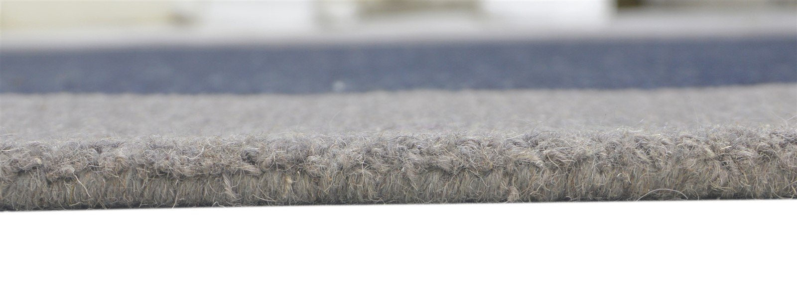 Wool Charcoal Rug 5X8 Modern Hand Tufted Scandinavian Bordered Room Size Carpet 7860687732885
