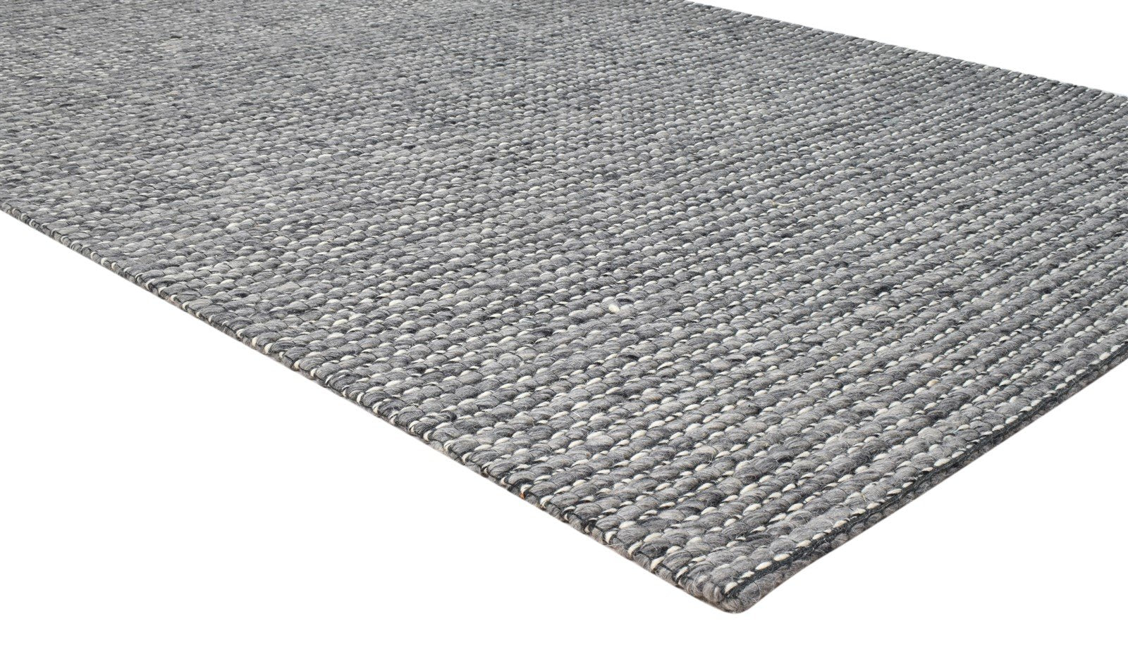Wool Charcoal Rug 5X8 Modern Hand Woven Scandinavian Striped Room Size Carpet 7860680622229