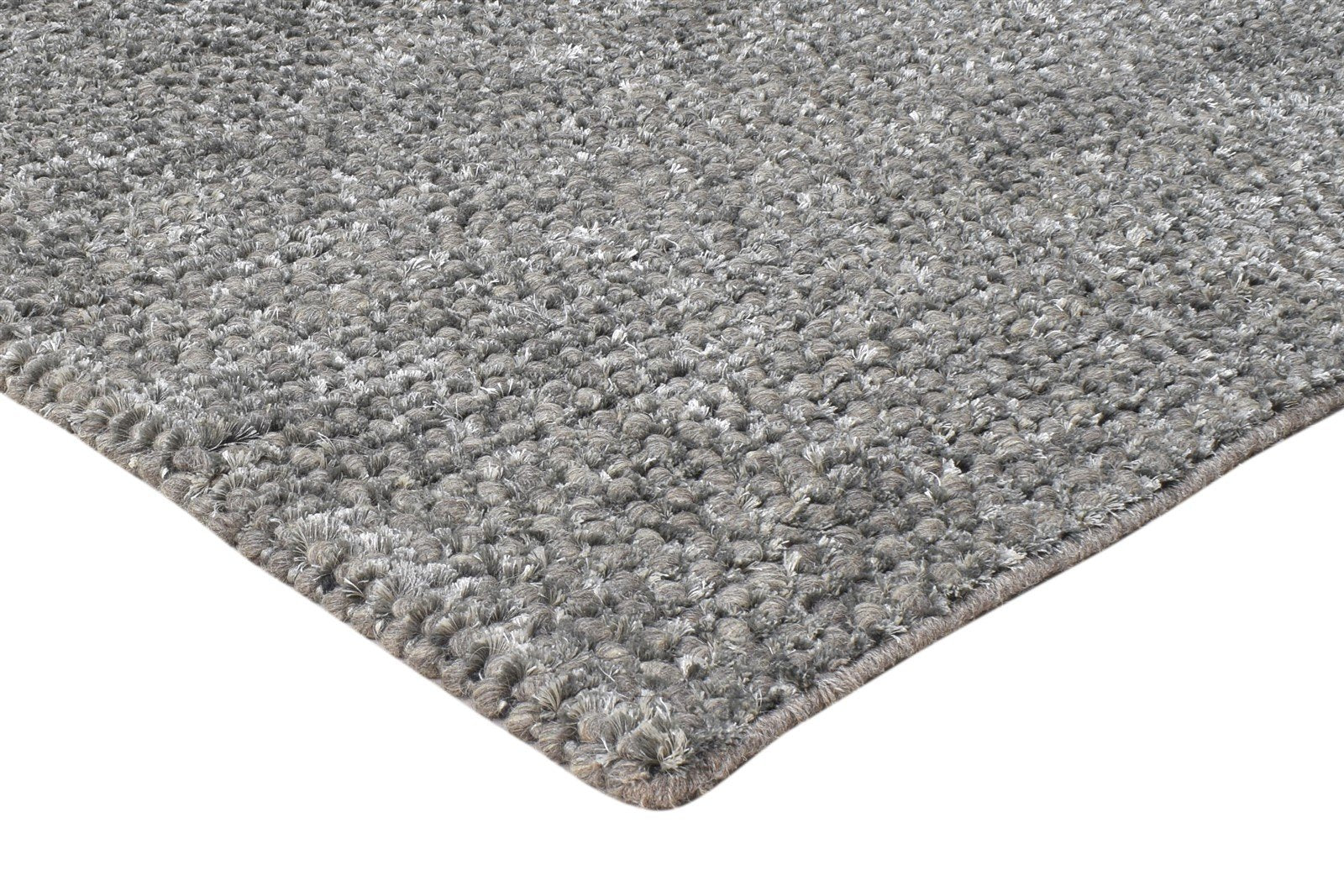 Wool Charcoal Rug 7' X 10' Modern Hand Woven Scandinavian Solid Large Carpet 7864780259477