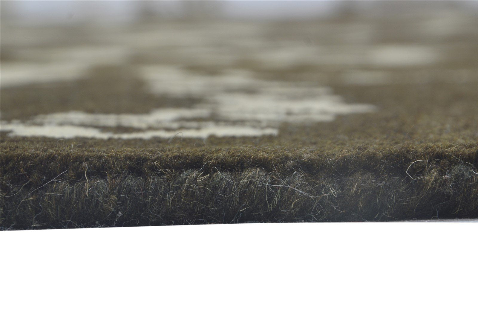 Wool Chocolate Rug 10X14 Modern Hand Knotted Indian Abstract Extra Large Carpet 7864315838613