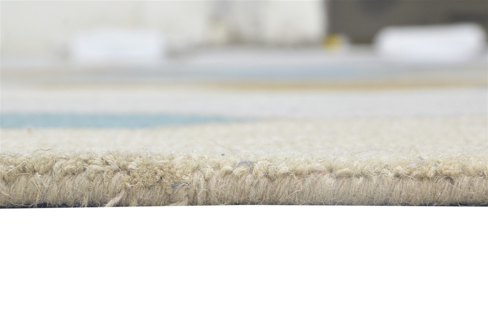 Wool Colorful Rug 5X8 Modern Hand Tufted Scandinavian Trellis Room Size Carpet 7864096096405