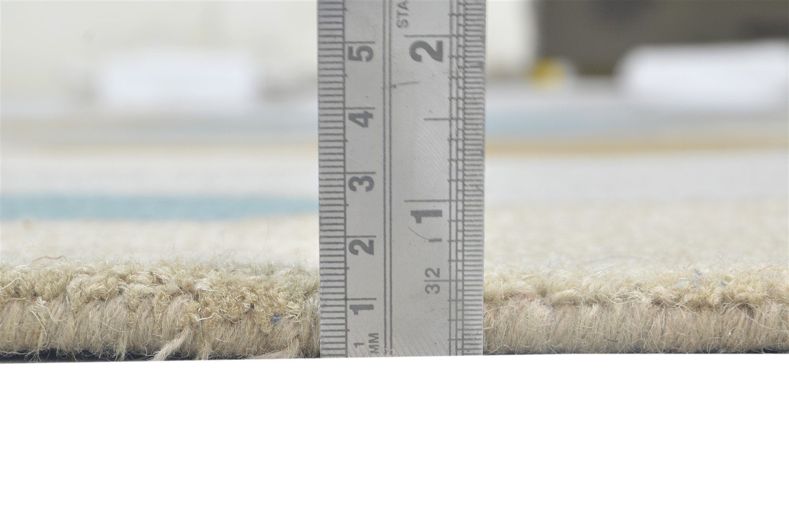 Wool Colorful Rug 5X8 Modern Hand Tufted Scandinavian Trellis Room Size Carpet 7864096096405