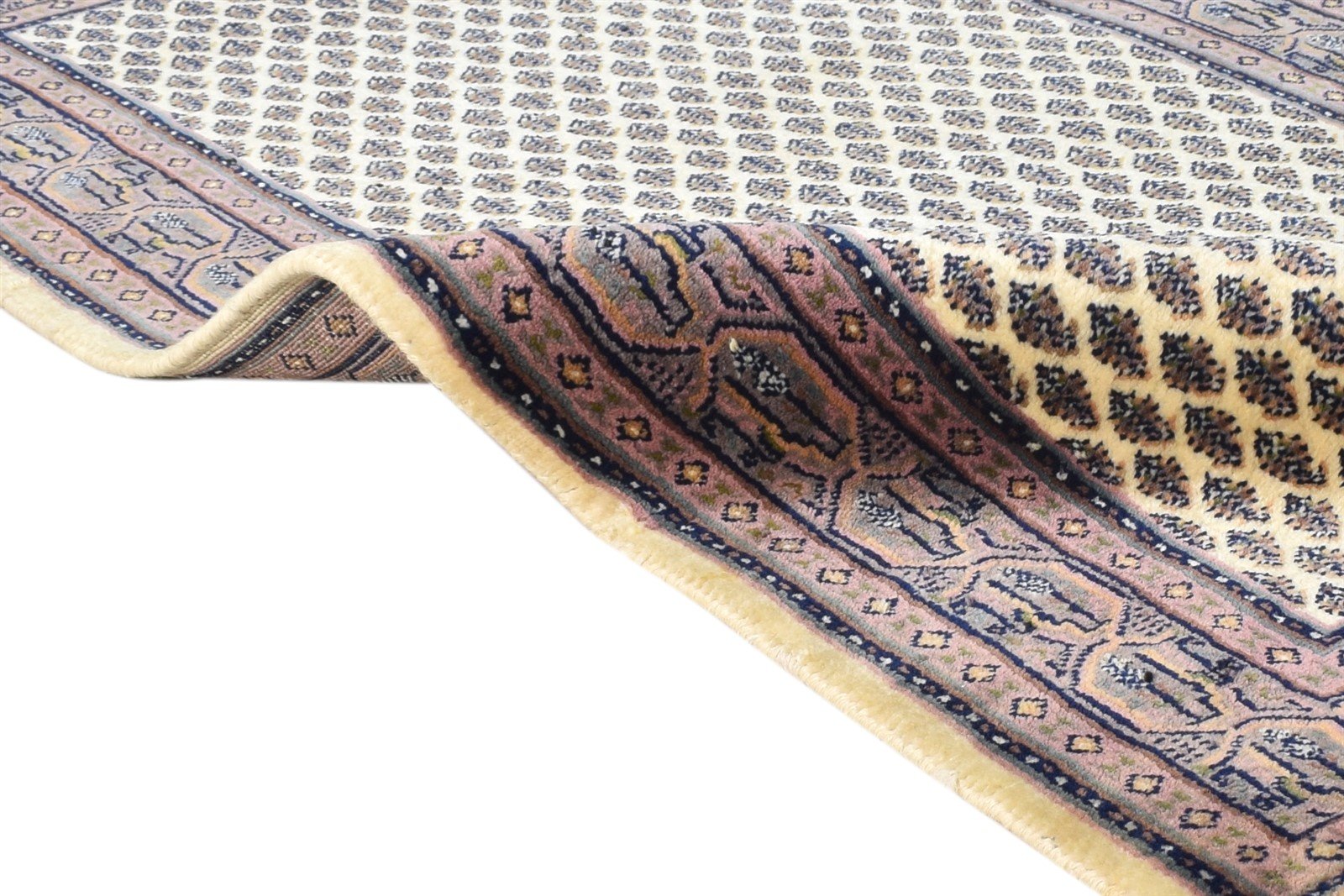 Wool Cream Rug 2'6 X 4' Persian Hand Knotted Bijar Oriental Small Carpet 7864631427221