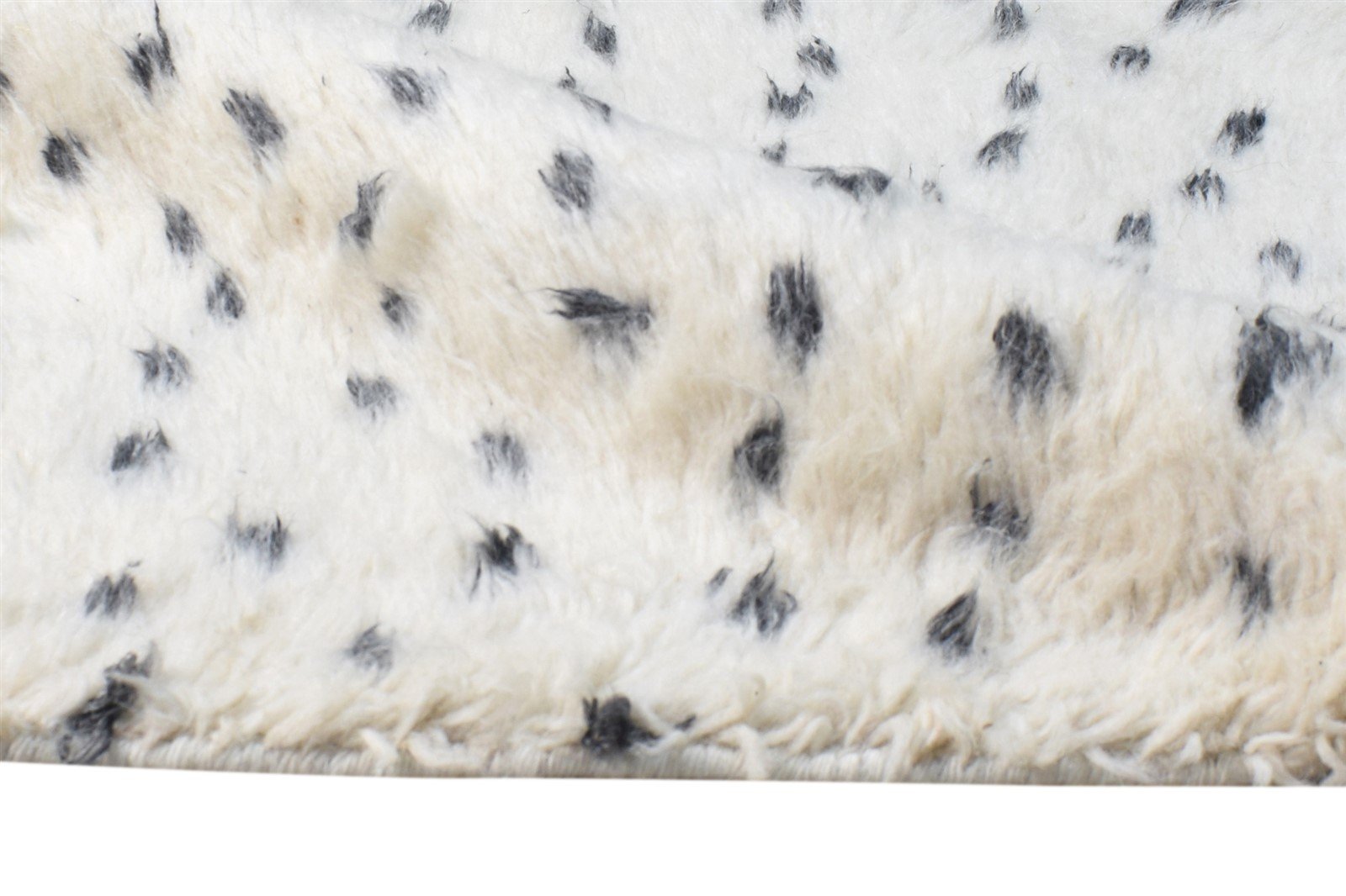 Wool Cream Rug 2' X 3' Modern Hand Knotted Scandinavian Abstract Small Carpet 7865123668117