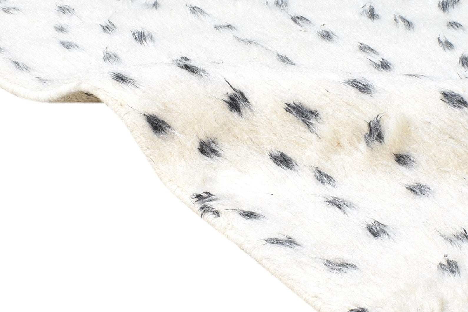 Wool Cream Rug 2' X 3' Modern Hand Knotted Scandinavian Abstract Small Carpet 7865123668117
