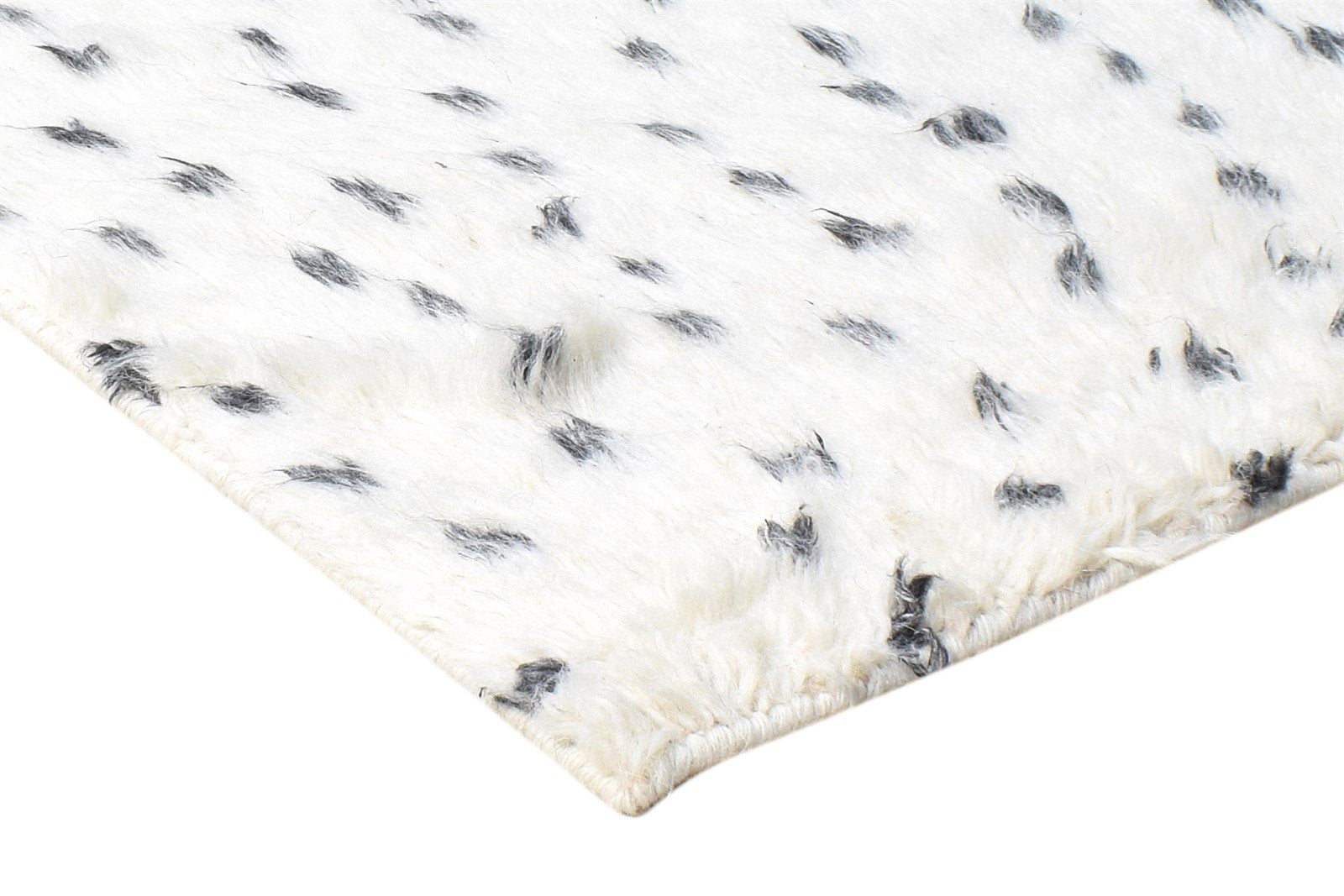 Wool Cream Rug 2' X 3' Modern Hand Knotted Scandinavian Abstract Small Carpet 7865123668117