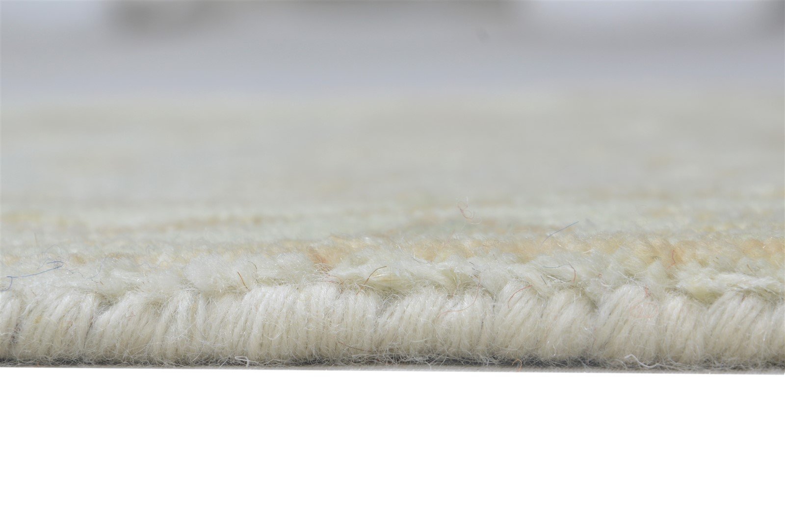 Wool Cream Rug 2' X 3' Persian Hand Knotted Oushak Oriental Small Carpet 7864191746197